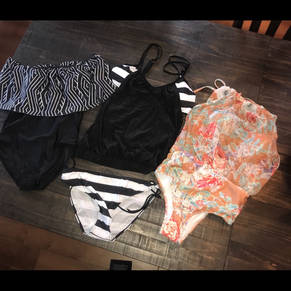 Set of 3 new without tags swimsuits off shoulder